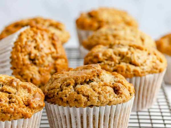 Vegan Muffins Made with Zucchini