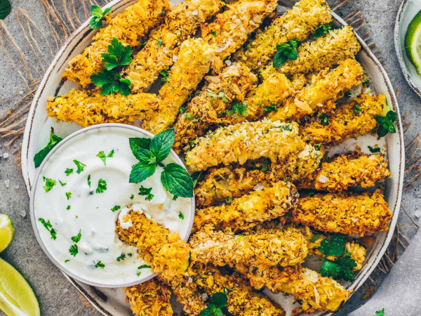 Oven-Baked Vegan Zucchini Sticks