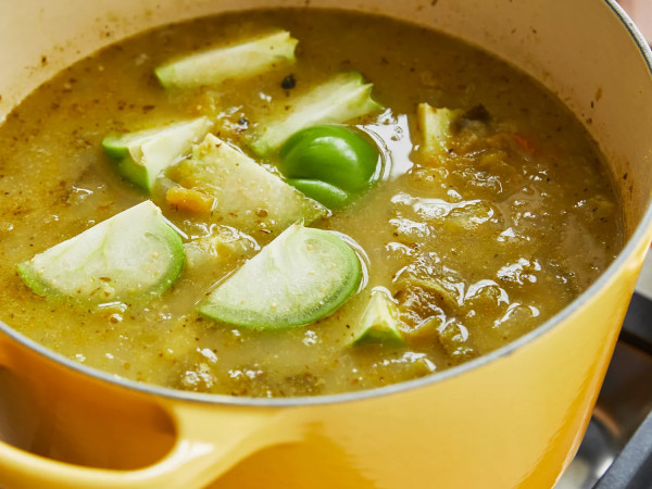 Mexican Soup with Spicy Chicken and Hominy