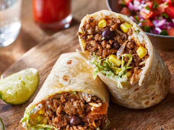 Beef and Broccoli Cheddar Burritos