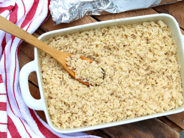 Baked Brown Rice in the Oven