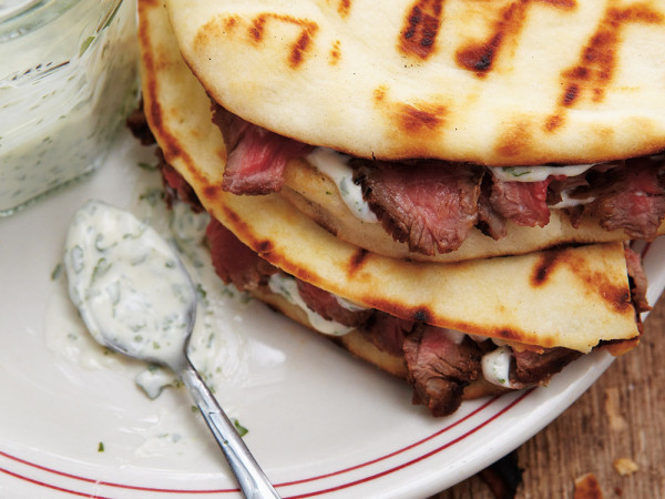 Chipotle Pork Naan Sandwich