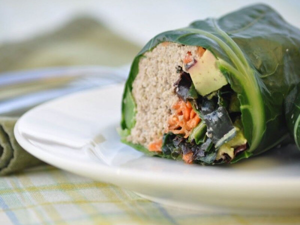 Collard Greens Wrap with Sunflower Seed Pâté