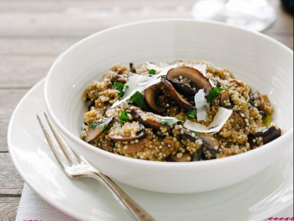 Quinoa and Mushroom Risotto