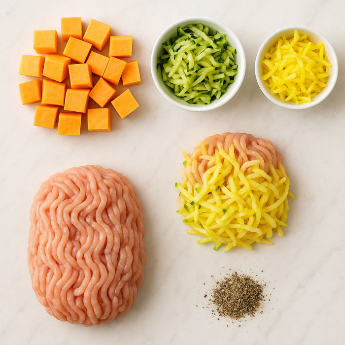 Zucchini Meatballs for a Clean Eating Diet ingredients