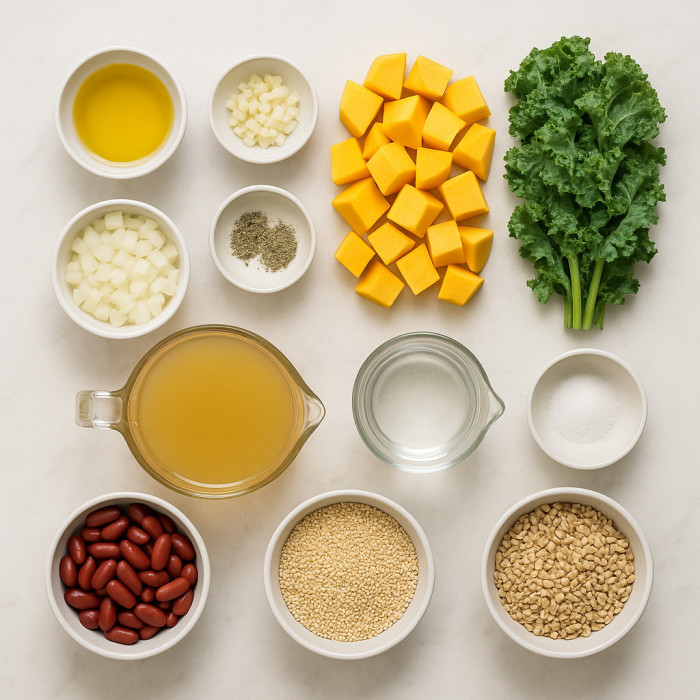 Nutritious Autumn Soup ingredients