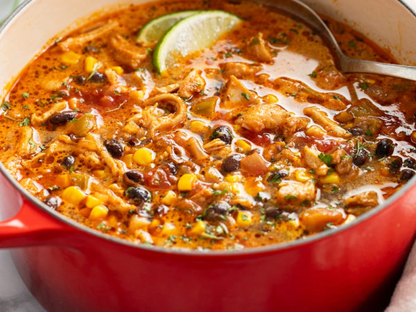 Taco Soup for Two with Chicken