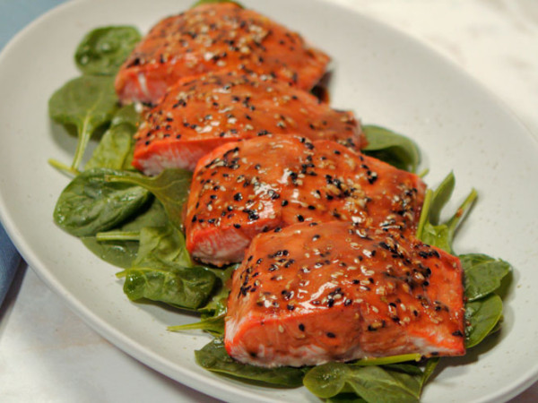 Salmon with a Sweet Glaze