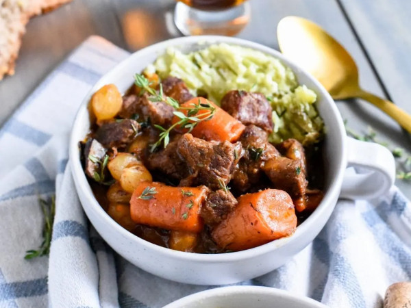 Quick Bourbon Beef Stew in the Instant Pot®