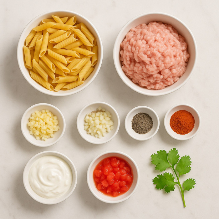 Anna Paul's Turkish Noodle Dish ingredients