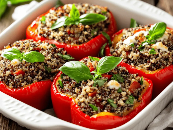 Lentil-Stuffed Peppers for a Vegan Delight