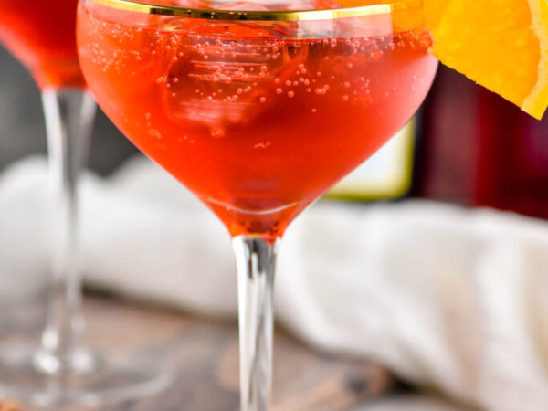 Blood Orange and Campari Spritz