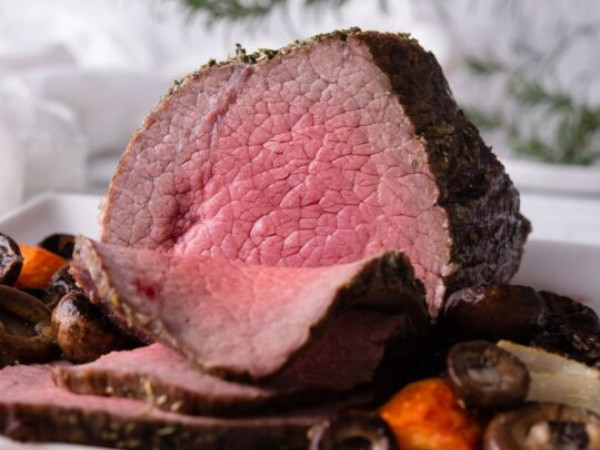 Eye of Round Steak with Ketchup