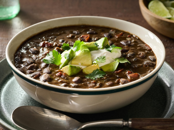 Fast and Fiery Black Bean Soup