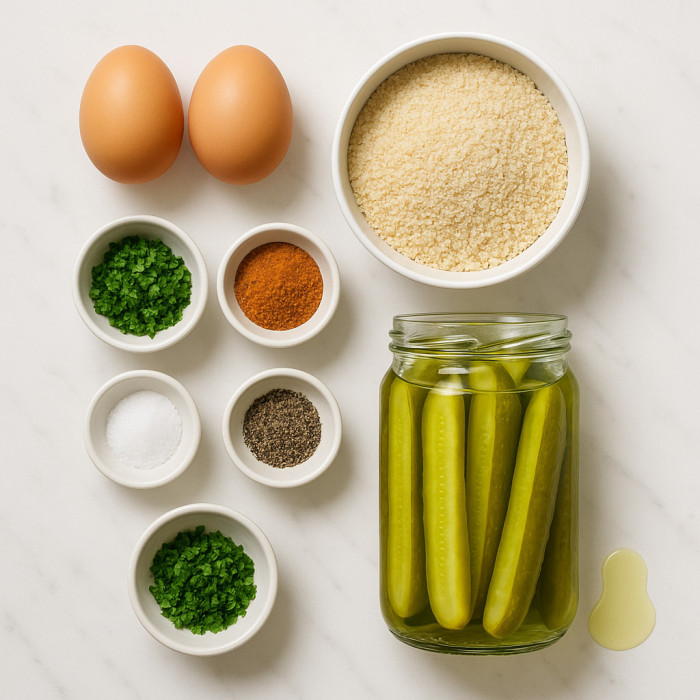 Crispy Fried Pickles ingredients