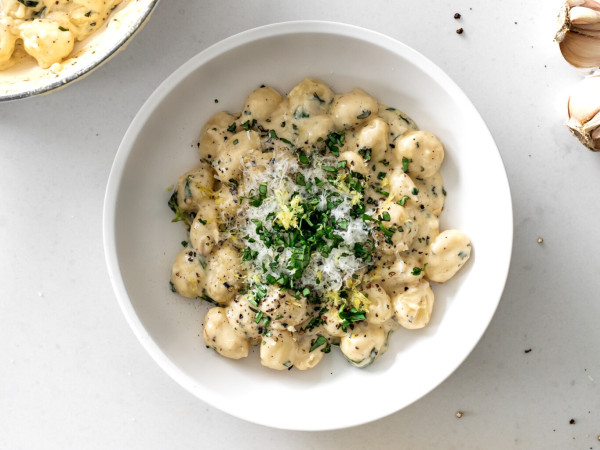 Lemon Cream Sauce Skillet Gnocchi Primavera