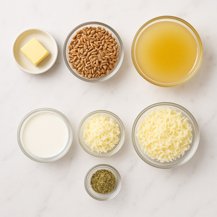 Farro Risotto Made in the Instant Pot® ingredients