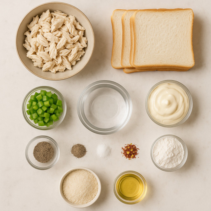 Chicken Stuffed Bread Bites ingredients