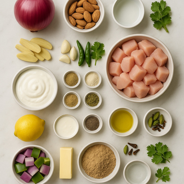 Afghan Style Chicken Karahi ingredients