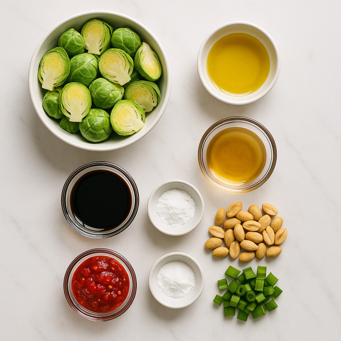 Brussels Sprouts in Kung Pao Sauce ingredients