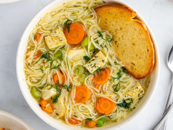 Vegan Chicken Noodle Soup Alternative