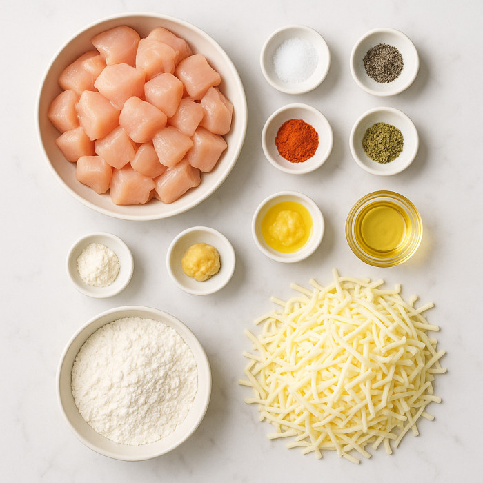 Cheesy Chicken Nibbles ingredients