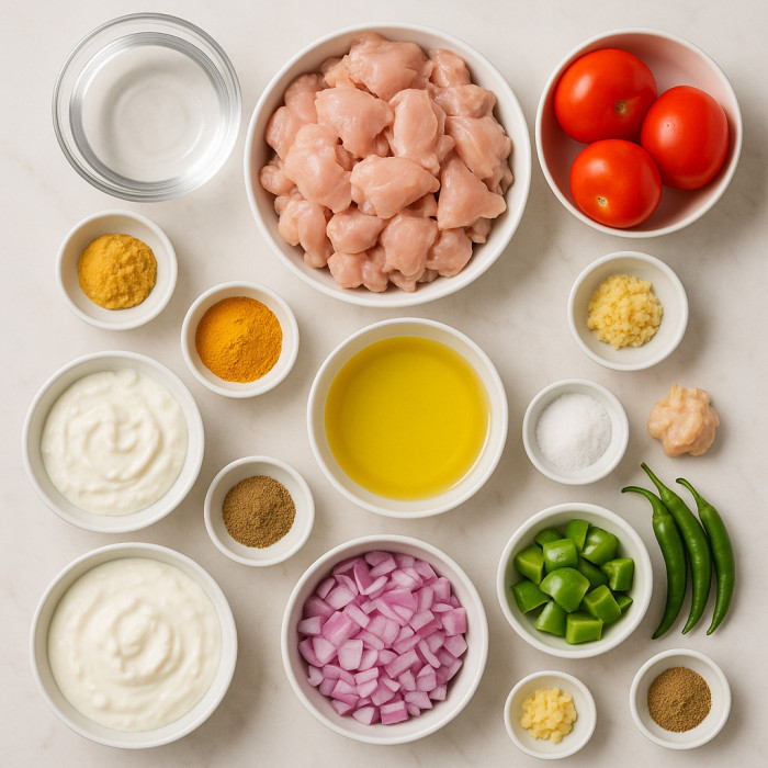Pepper Chicken Combination ingredients