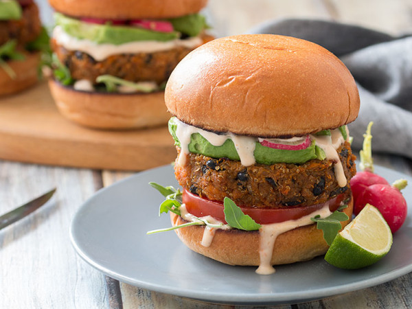 Quinoa and Black Bean Vegetable Burgers