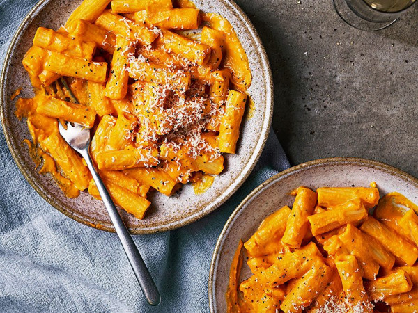 Silky Pumpkin Pasta Dish
