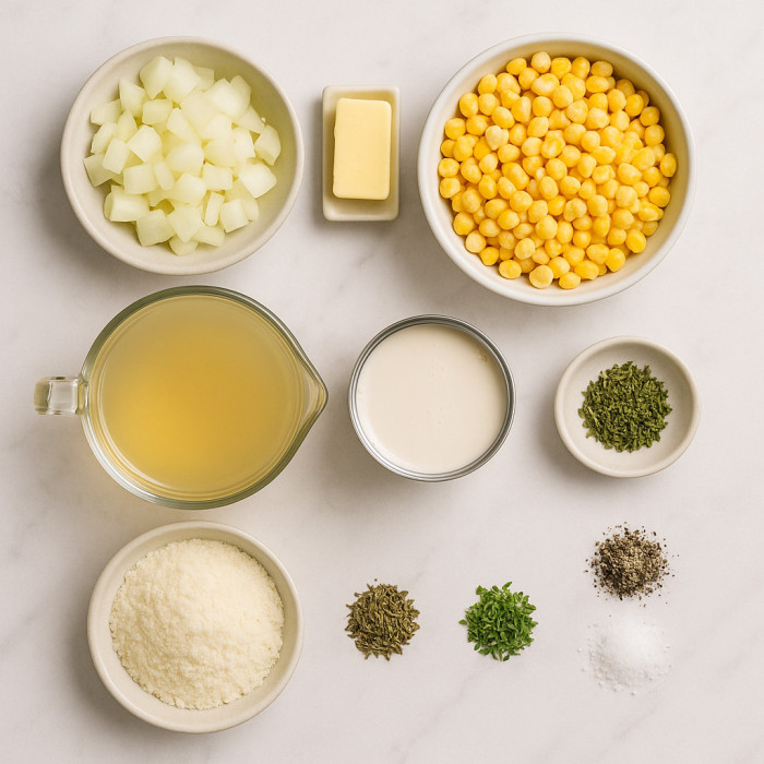 Simple Instant Pot Corn Chowder ingredients