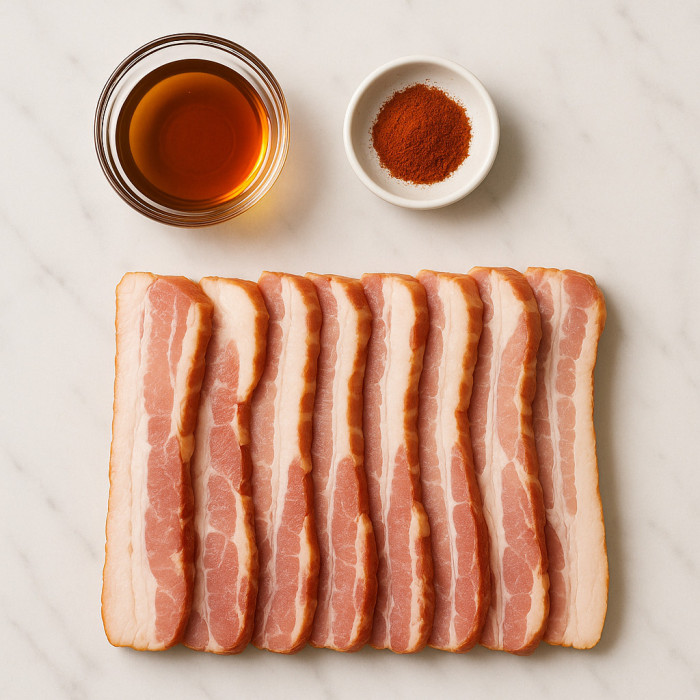Smoky Maple-Chipotle Bacon on the Grill ingredients