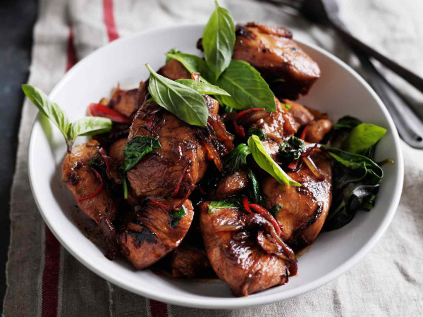 Fiery Thai Basil Chicken