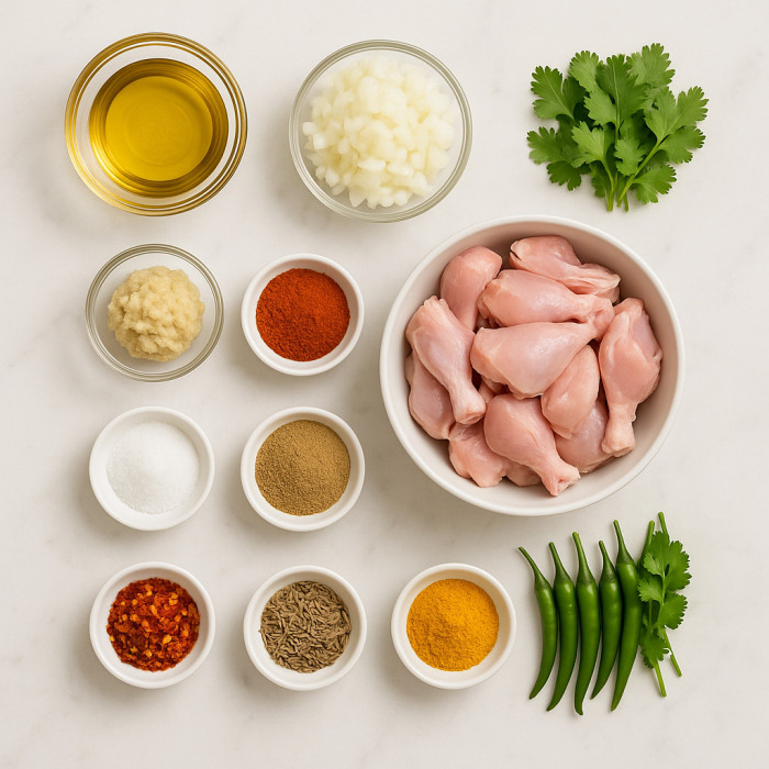 Spiced Chicken Dish ingredients