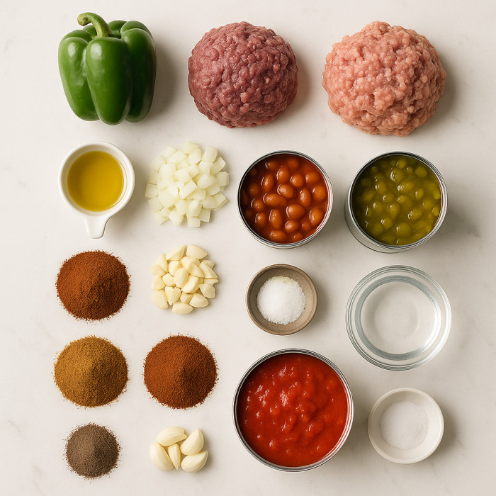The Ultimate Chili Recipe for Kids ingredients
