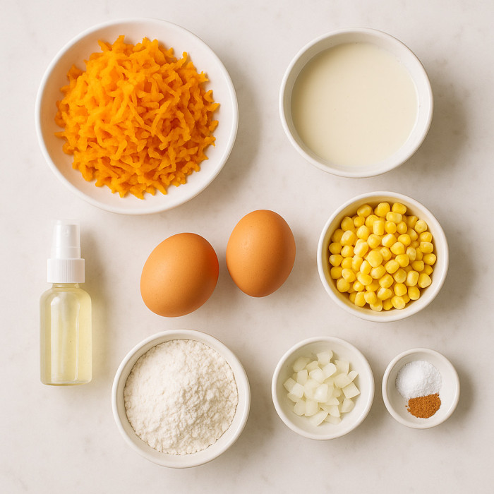 Pumpkin Pancakes with a Twist of Corn ingredients