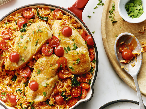 One-Pan Chicken Fried Rice with Campbell