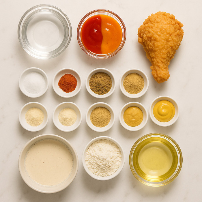 Golden Crunchy Fried Chicken ingredients