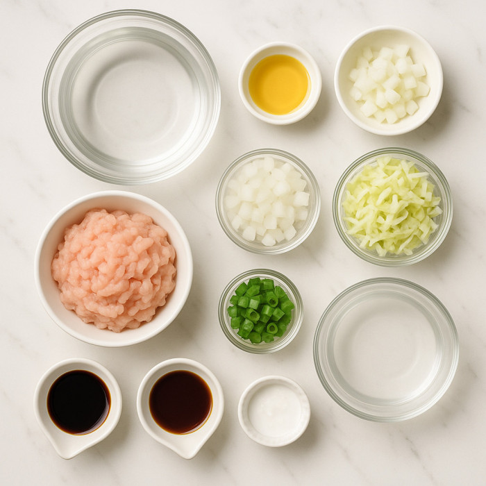 Chicken and Cabbage Noodle Soup ingredients