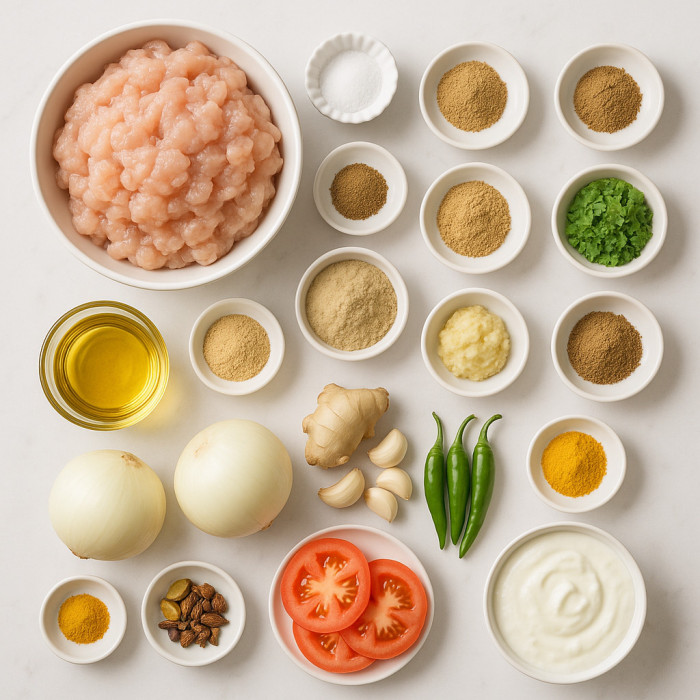 Chicken Meatballs with Sauce ingredients