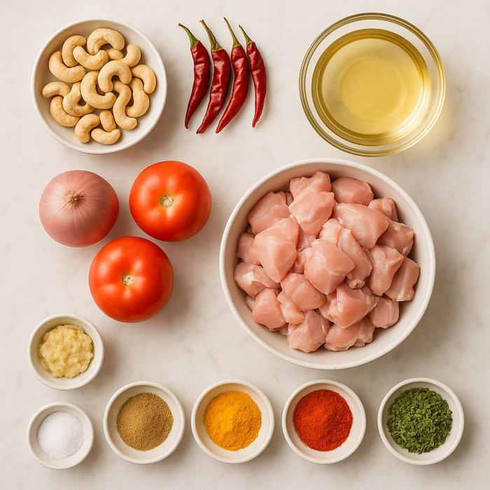 Chicken and Cashew Skillet Dish ingredients