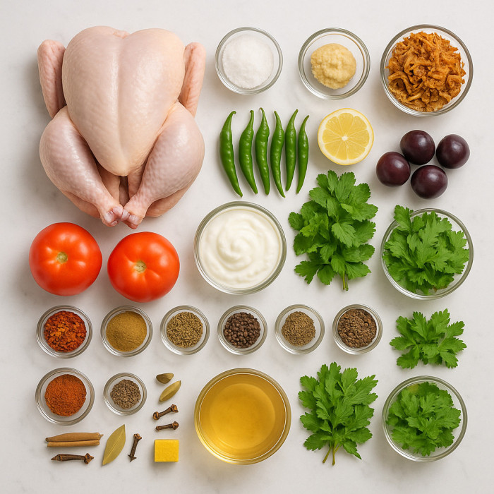 Baked Chicken with Rice ingredients