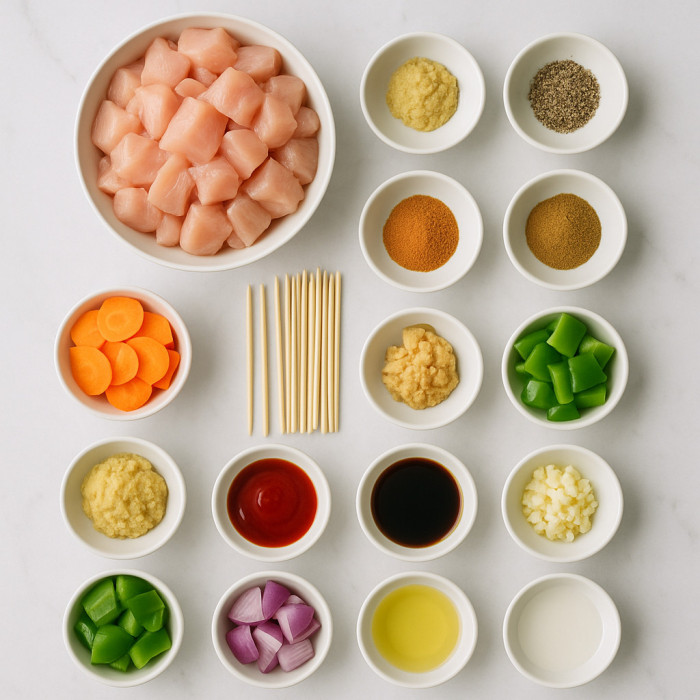 Grilled Chicken Kabobs ingredients