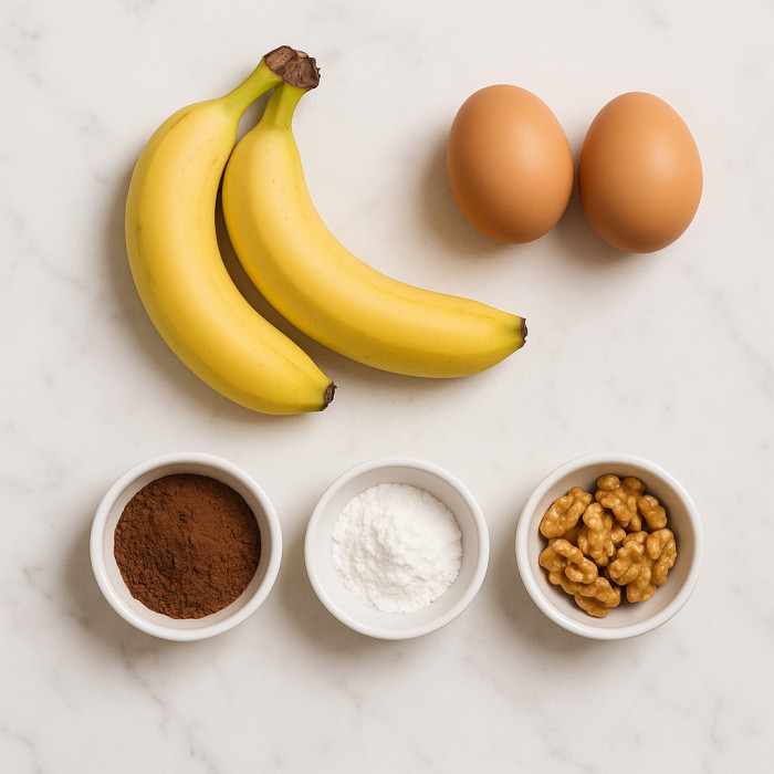 Banana and Chocolate Treat ingredients