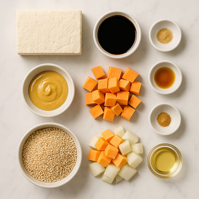 Protein-Packed Vegan Stir-Fry ingredients