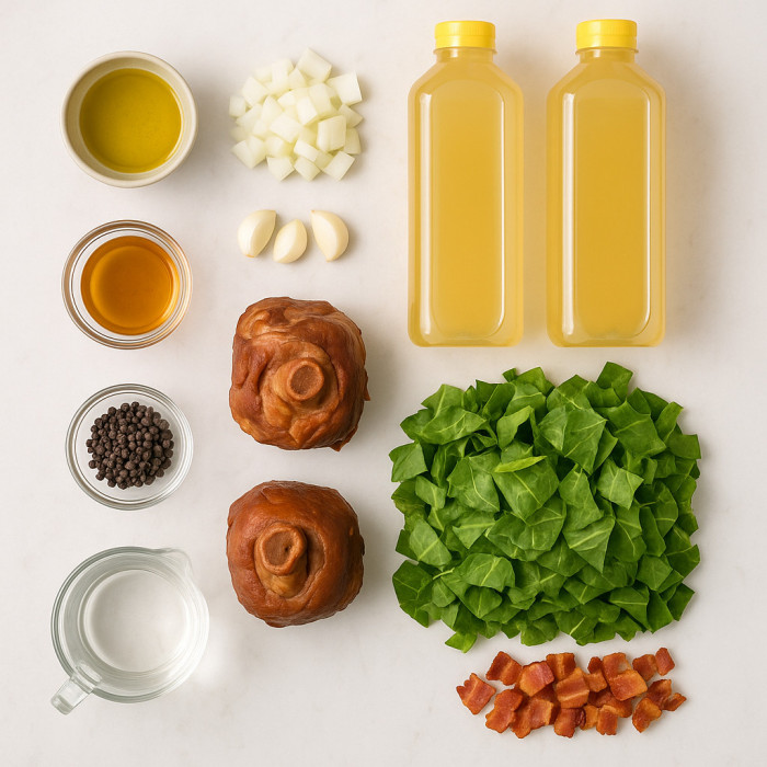 Collard Greens and Ham Hocks Dish ingredients