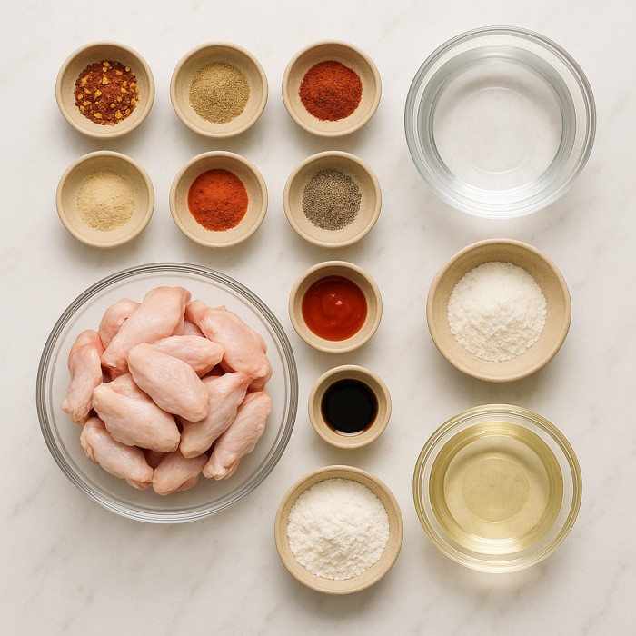 Hot and Zesty Chicken Wings ingredients