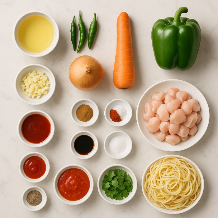 Chicken Pasta Dish ingredients