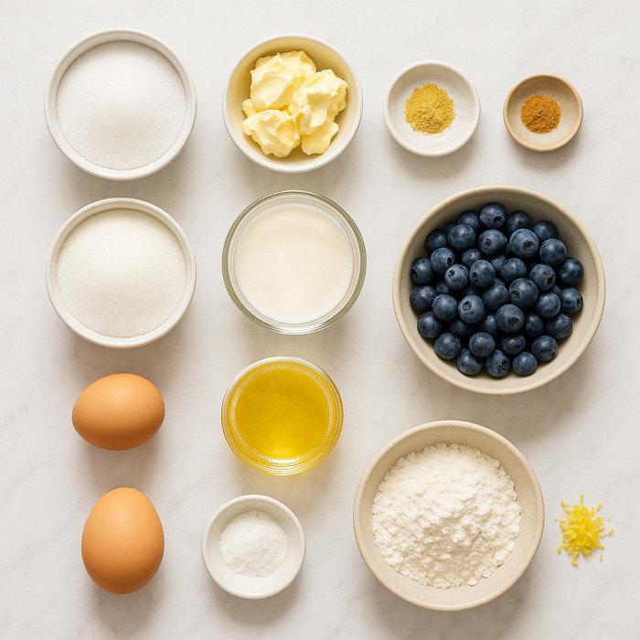 Cindy's Blueberry Lemon Loaf ingredients