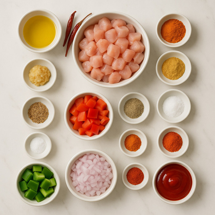 Delicious Chicken Manchurian ingredients