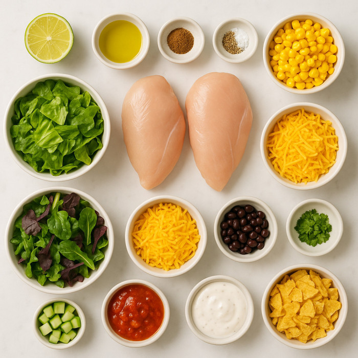 Grilled Chicken Salad with a Fiesta Twist ingredients